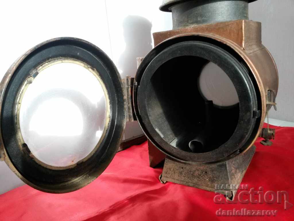 Imens felinar vechi german pe gaz pentru calea ferată - 6