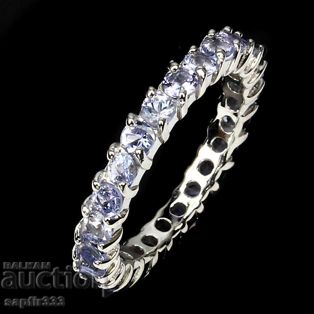 UNIQUE FINE RING WITH NATURAL TANZANITES with price 342.00 BGN | € 174.86 UNIQUE FINE RING WITH NATURAL TANZANITES with price 342.00 BGN | € 174.86