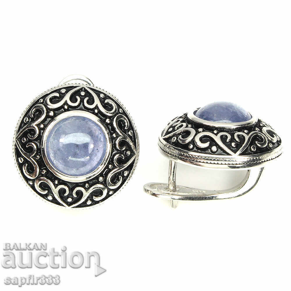 Licitație CERCEI FRUMOȘI CU TANZANIȚE NATURALE Licitație CERCEI FRUMOȘI CU TANZANIȚE NATURALE