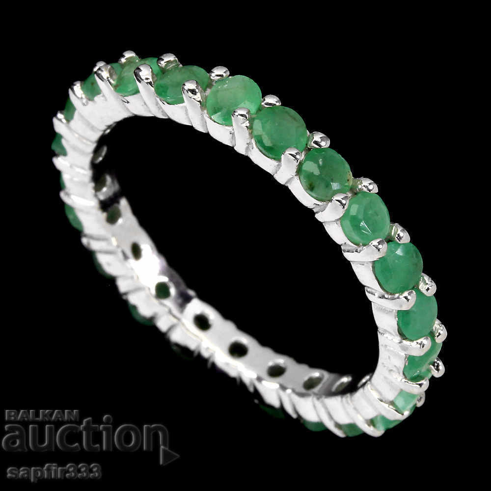 UNIQUE FINE RING WITH NATURAL EMERALDS with price 372.00 BGN | € 190.20 UNIQUE FINE RING WITH NATURAL EMERALDS with price 372.00 BGN | € 190.20