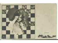 Old card, checkers
