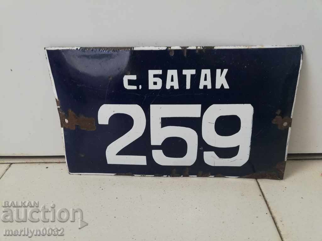 Enamelled salt plate, carriage badge - 5