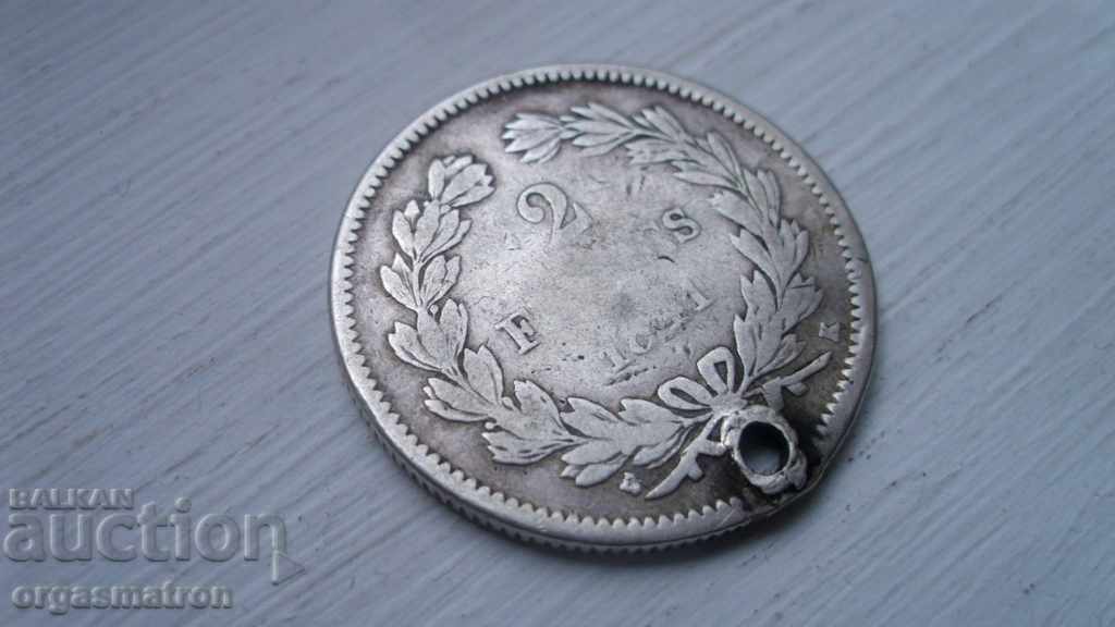 Delivery of Frances Silver 2 Franca 1841 2 Francs Louis Philippe Delivery of Frances Silver 2 Franca 1841 2 Francs Louis Philippe
