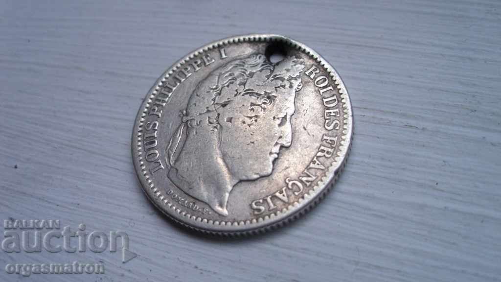 Frances Silver 2 Φράνκα 1841 2 Francs Louis Philippe