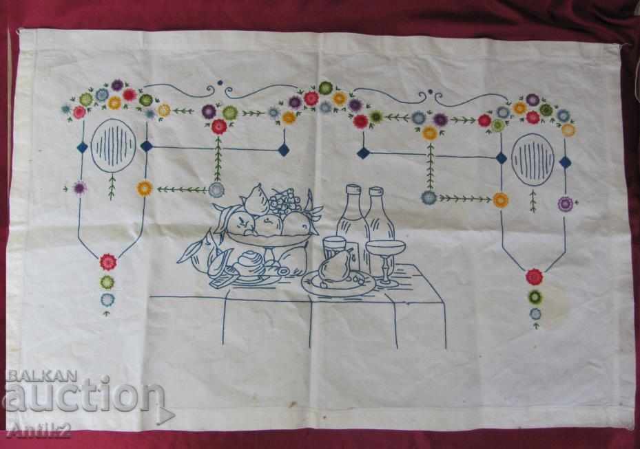 19th Century World War One Hand Embroidered Box, Mower - 6 19th Century World War One Hand Embroidered Box, Mower - 6