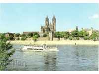 Postcard - Magdeburg, River ship
