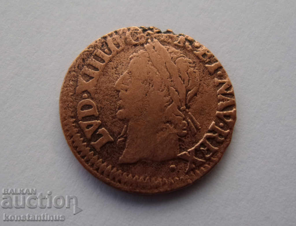 France Louis XIII 2 Torsion 1643 Rare