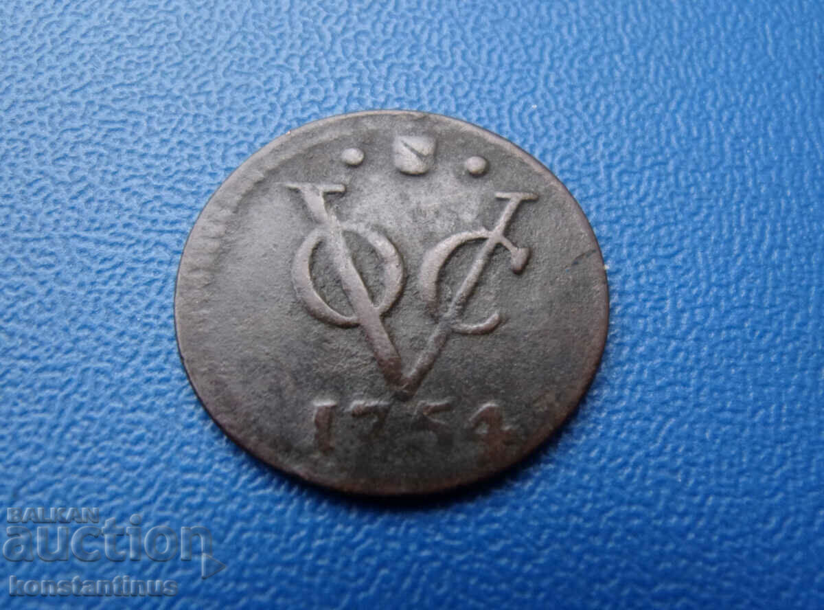 Gelderland ½ Duit 1754 Rare