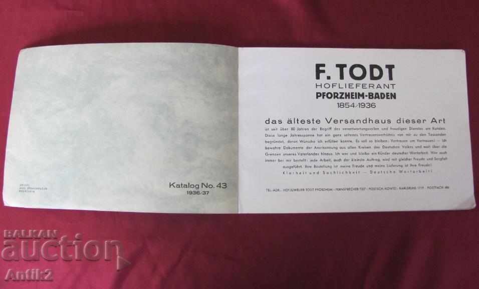 Auction 1936o-37o .. Art Deco Catalog F.TODT Germany Auction 1936o-37o .. Art Deco Catalog F.TODT Germany