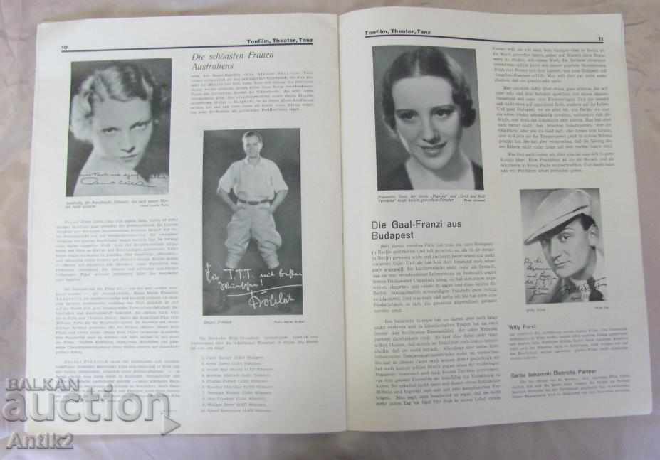 Delivery of Magazine - TONFILM THEATER TANZ Delivery of Magazine - TONFILM THEATER TANZ