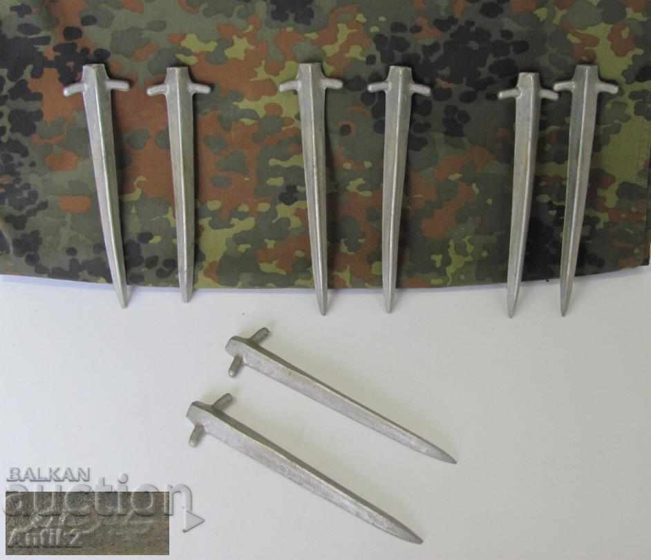 Second World War Aluminum Pins for Tent 8pcs.