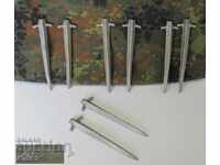 Second World War Aluminum Pins for Tent 8pcs.