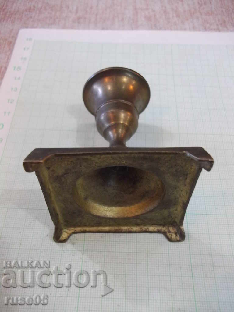 Auction  Candlestick Bronze for one candle - 94,6 g