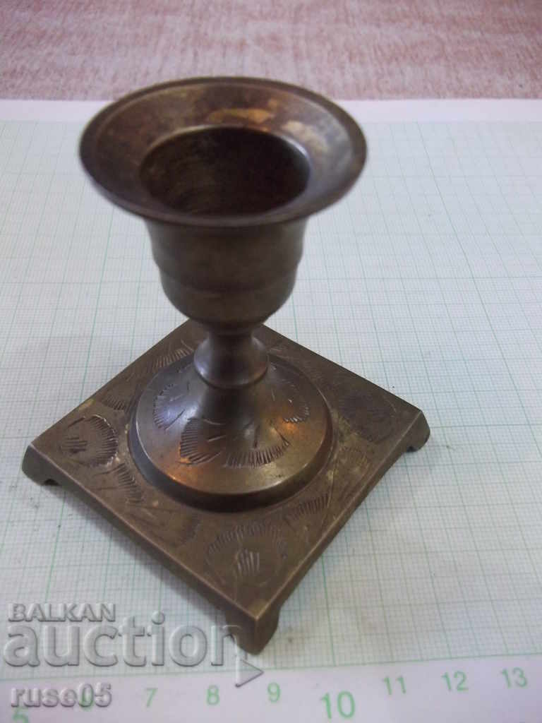 Candlestick Bronze for one candle - 94,6 g - 5