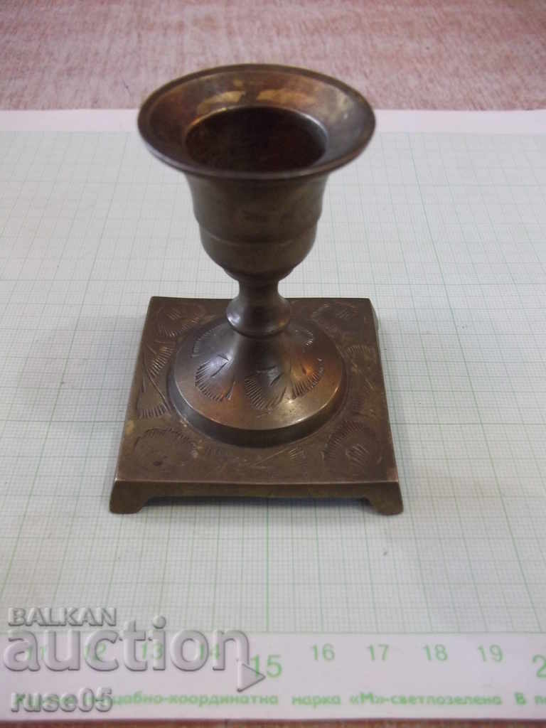 Candlestick Bronze for one candle - 94,6 g
