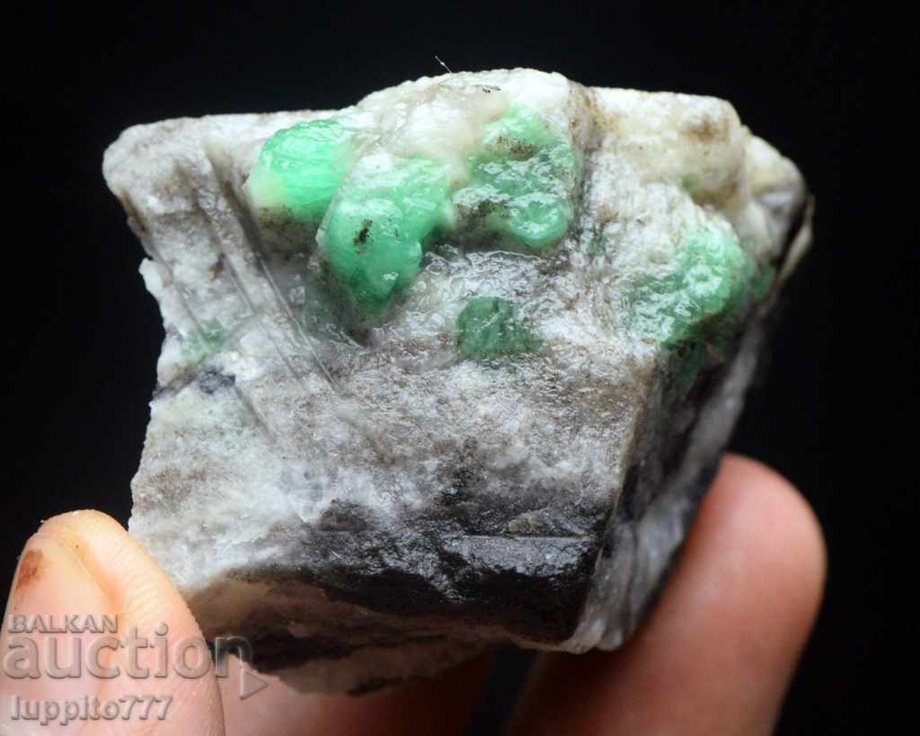 emerald emerald beryl of a matrix unique