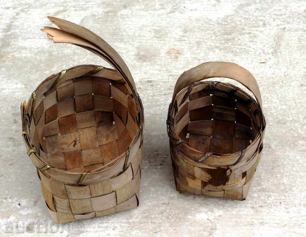 LOT OLD AUTHENTIC BASKETS BASKETS BASKET REMARKS - 6 LOT OLD AUTHENTIC BASKETS BASKETS BASKET REMARKS - 6