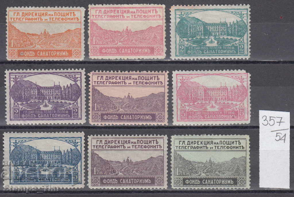 54К357 / България 1925 - Фонд Санаториум , със забелешки