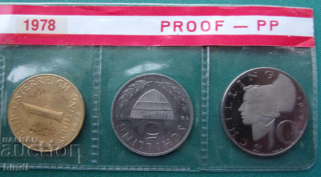 Licitație Austria PROOF Seth 1978 Licitație Austria PROOF Seth 1978