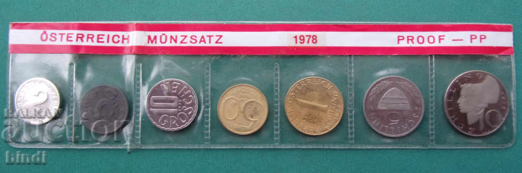 Австрия  PROOF  Сет  1978