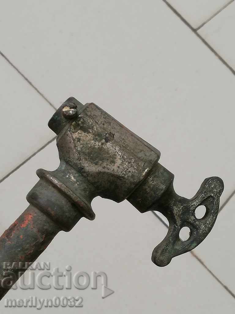 Ancient bronze crane spout pipe spout - 5