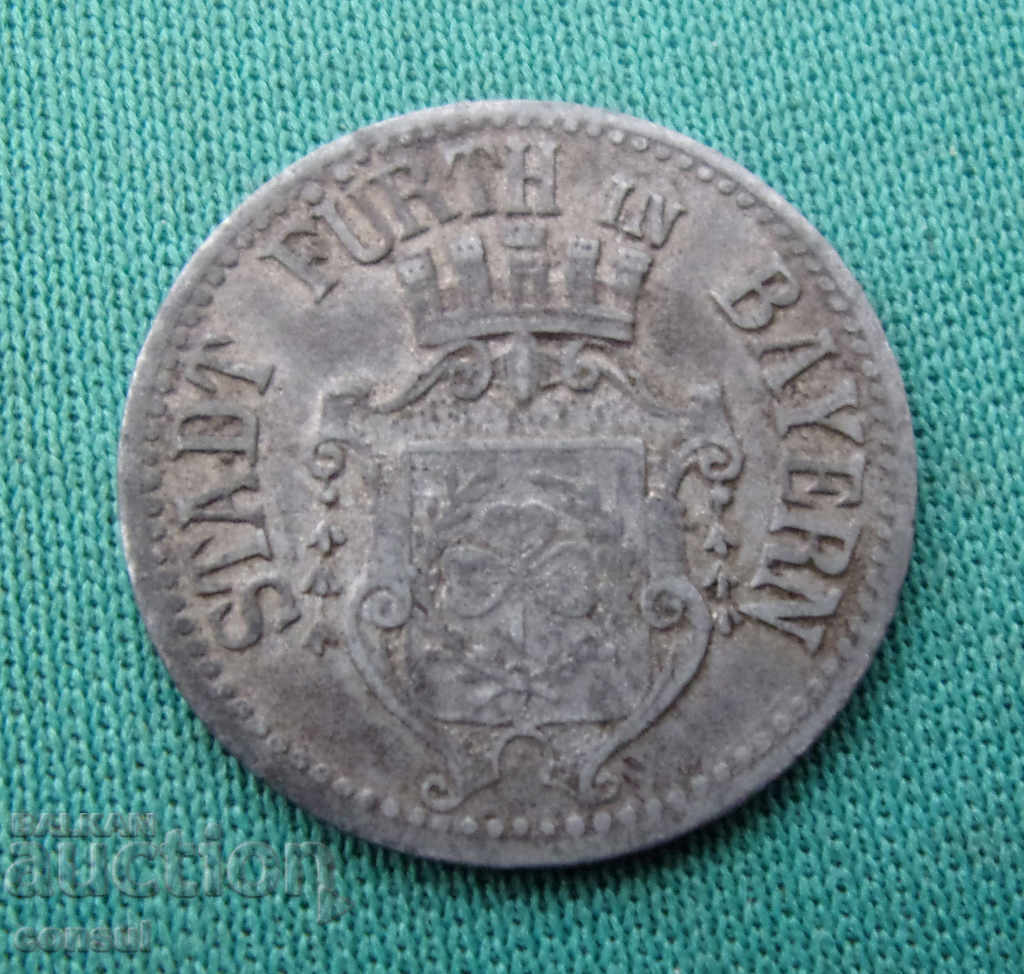 Germany - Furt in Bayern 10 Pennig 1917 Rare Coin