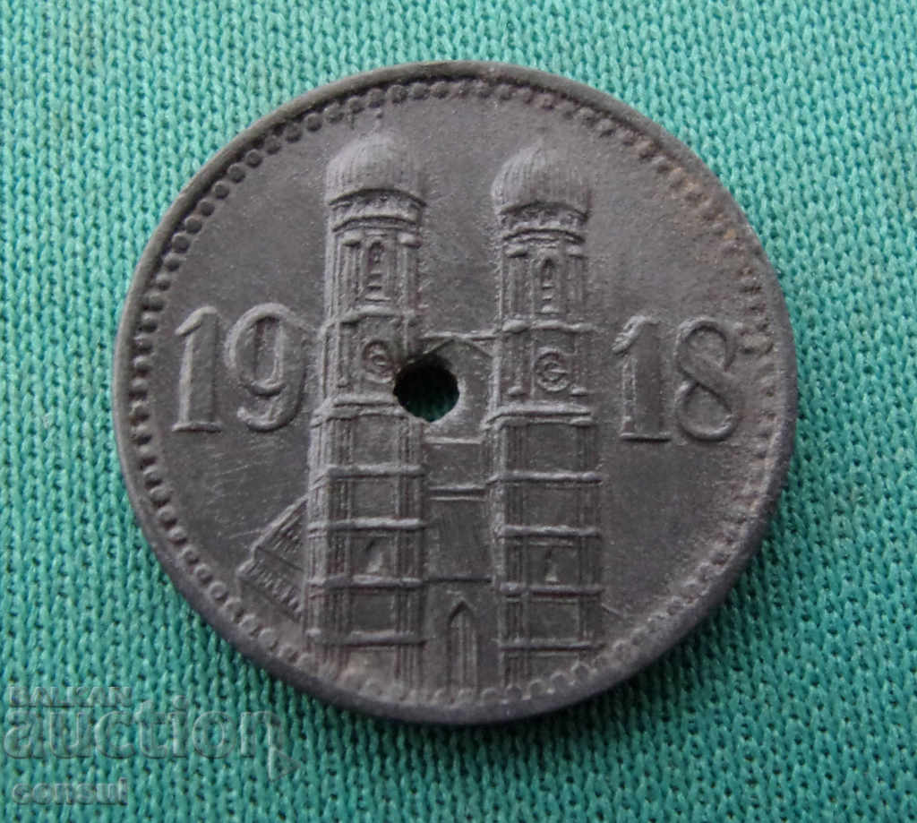 Γερμανία - Munhen 15 Pennig 1918 Σπάνιο νόμισμα