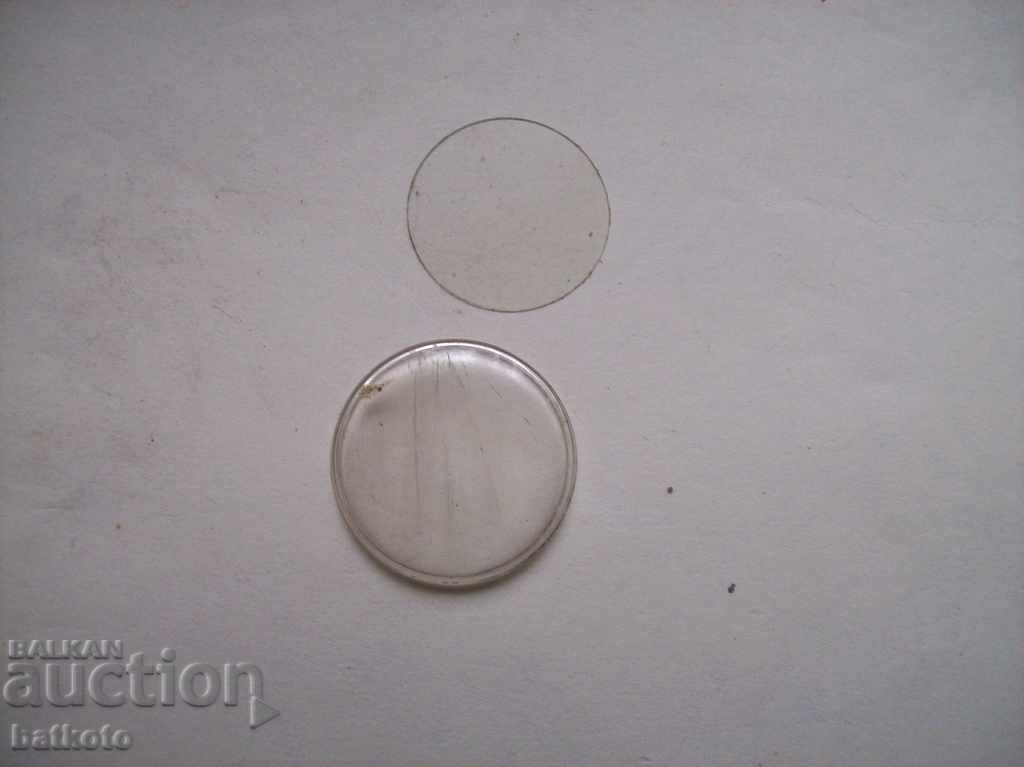 Old glass for male wristwatch 2 pcs