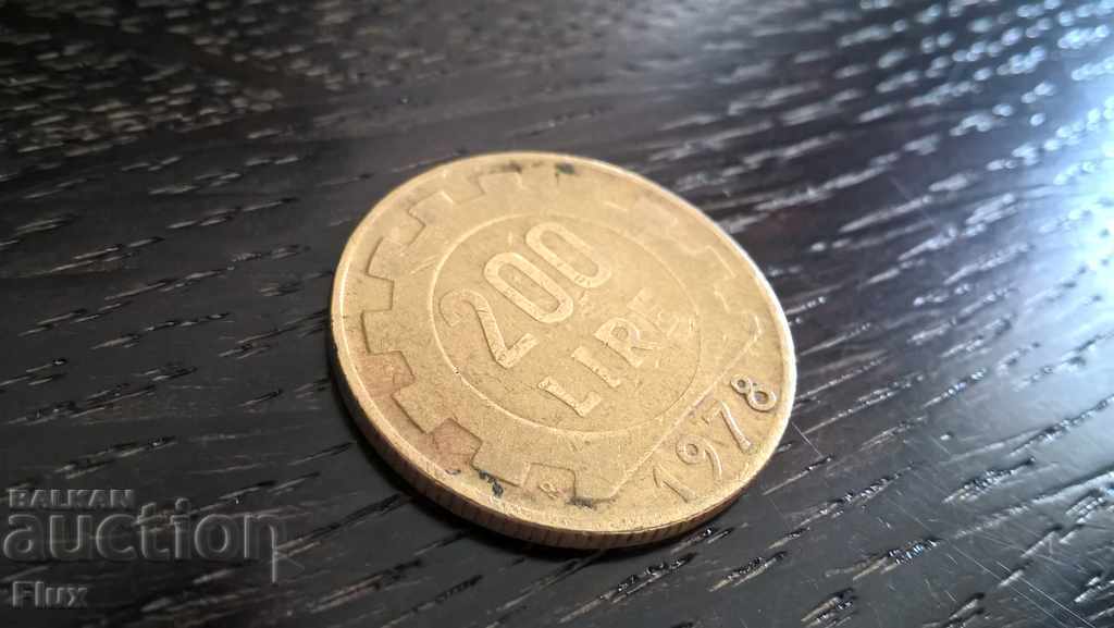 Κέρμα - Ιταλία - 200 λίρες | 1978.