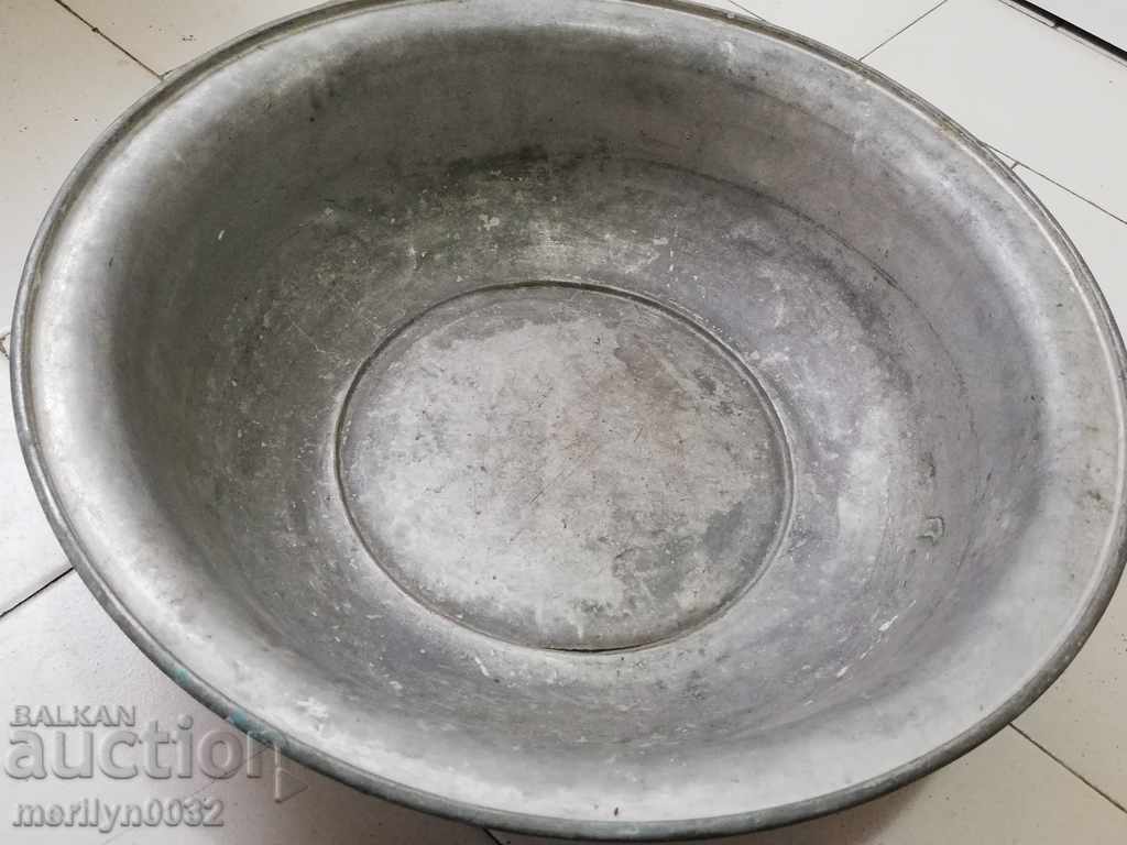Tinned basin, copper pot, baker, trough - 5 Tinned basin, copper pot, baker, trough - 5