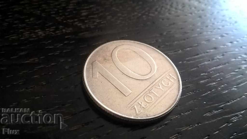Монета - Полша - 10 злоти | 1988г.