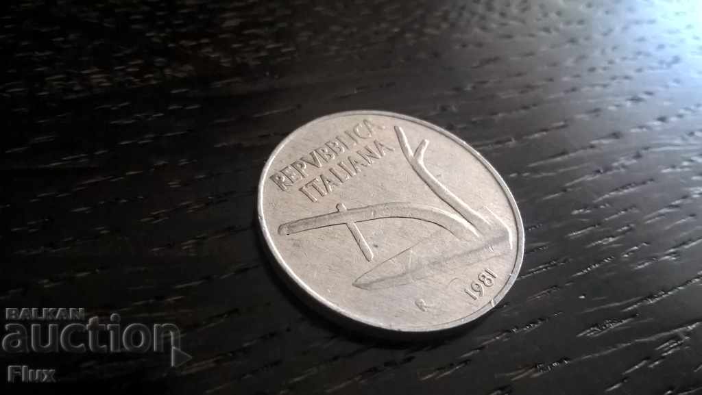 Coin - Italy - 10 pounds 1981 with price 1.00 BGN | € 0.51