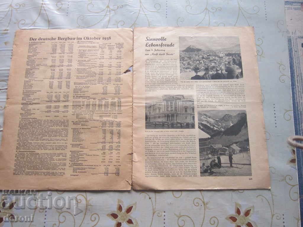 Livrarea Vechea revista germana de reviste 3 Reich Swastika Livrarea Vechea revista germana de reviste 3 Reich Swastika