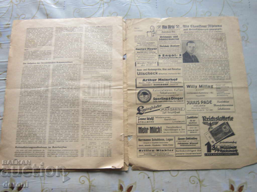 Vechea revista germana de reviste 3 Reich Swastika - 6 Vechea revista germana de reviste 3 Reich Swastika - 6