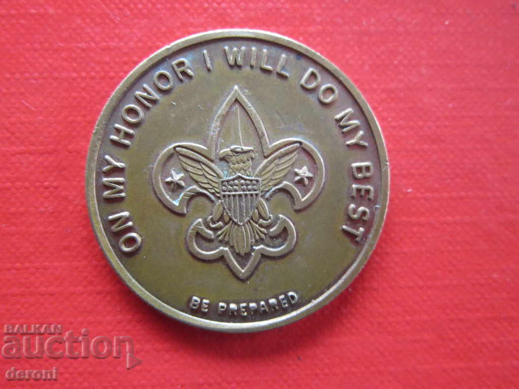 American military bronze sign Scout Jewish coin with price 15.00 BGN | € 7.67 American military bronze sign Scout Jewish coin with price 15.00 BGN | € 7.67
