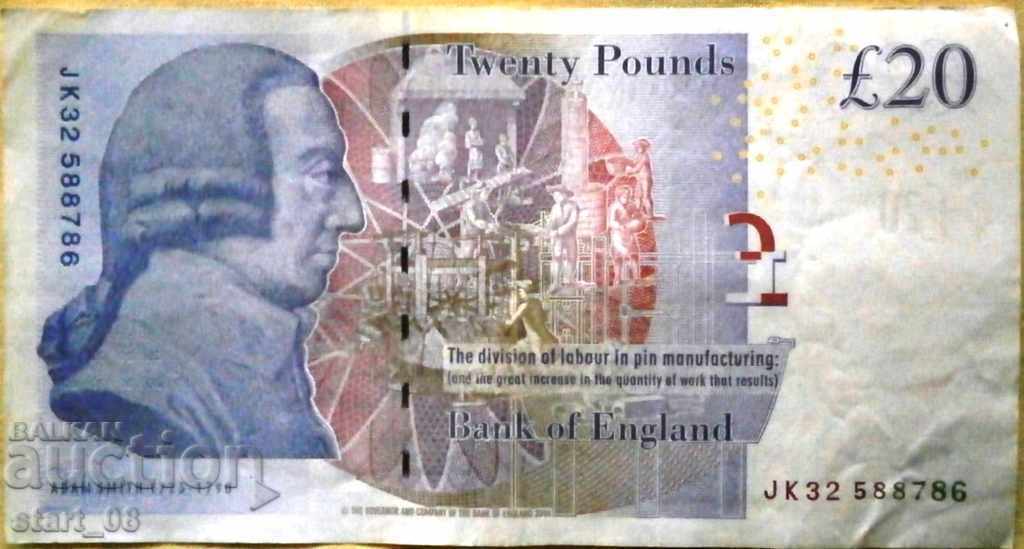 20 de lire sterline UK 2006