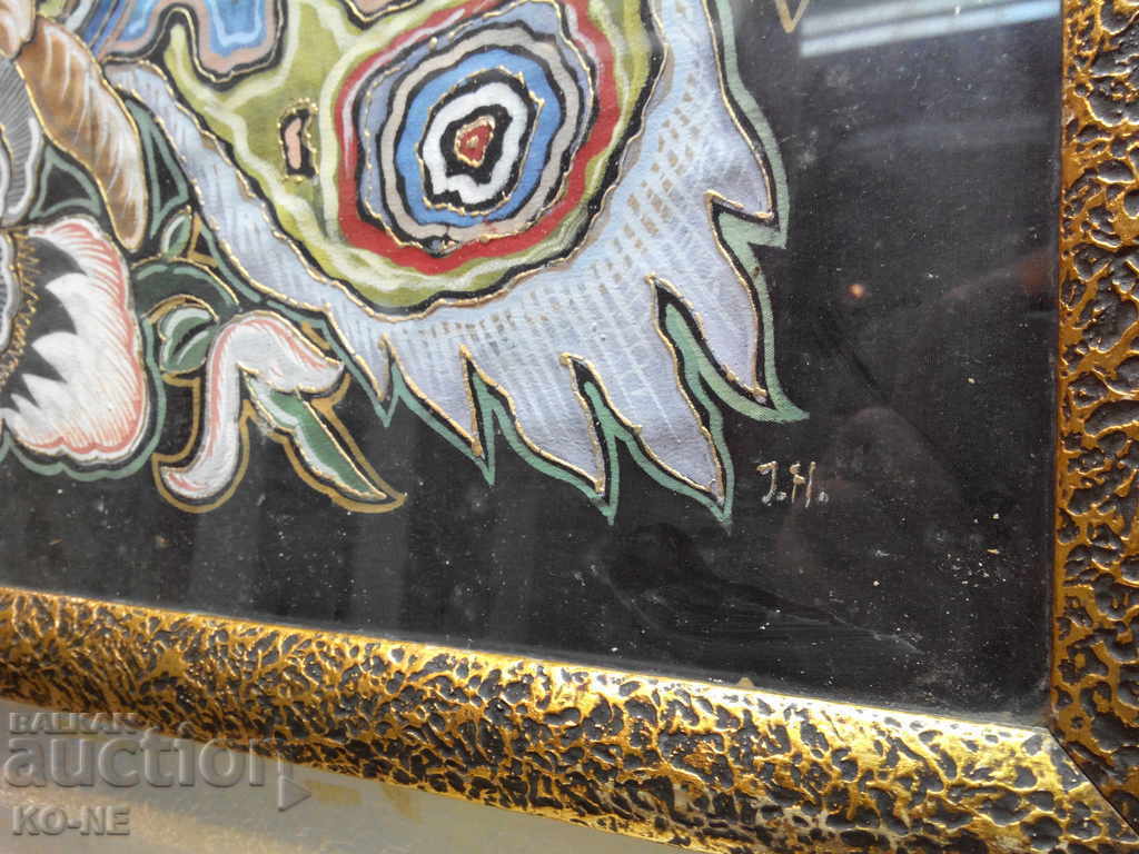 Picture of oil on fabric 1943. - 6 Picture of oil on fabric 1943. - 6