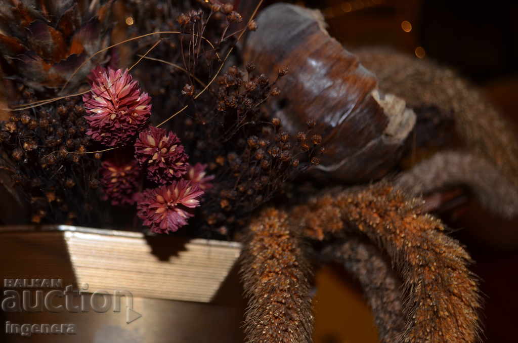ARRANGEMENT FROM NATURE. DRY FLOWERS AND FRUITS - 7 ARRANGEMENT FROM NATURE. DRY FLOWERS AND FRUITS - 7