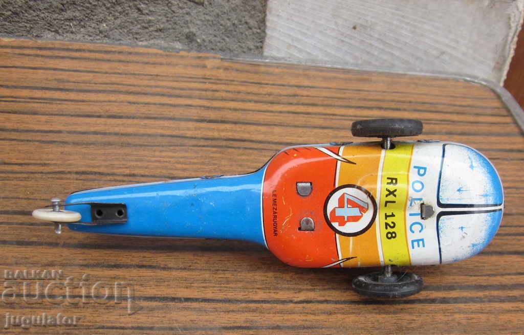 old soc mechanical tin metal toy helicopter - 5 old soc mechanical tin metal toy helicopter - 5
