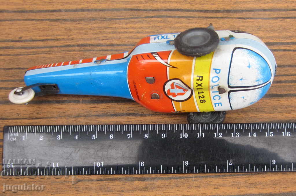 old soc mechanical tin metal toy helicopter - 7 old soc mechanical tin metal toy helicopter - 7