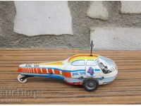 old soc mechanical tin metal toy helicopter