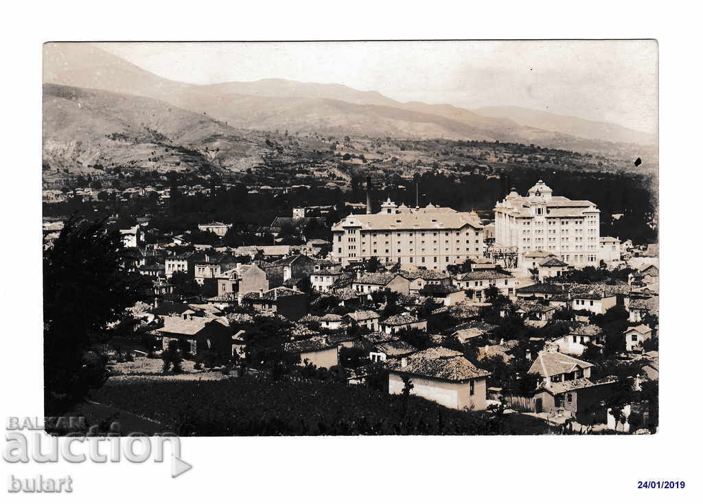 Καρτ ποστάλ Άποψη των κτιρίων της πόλης Παλιά κάρτα
