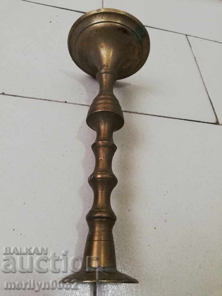 An Ottoman candlestick with a candle, a candle, a lamp - 6