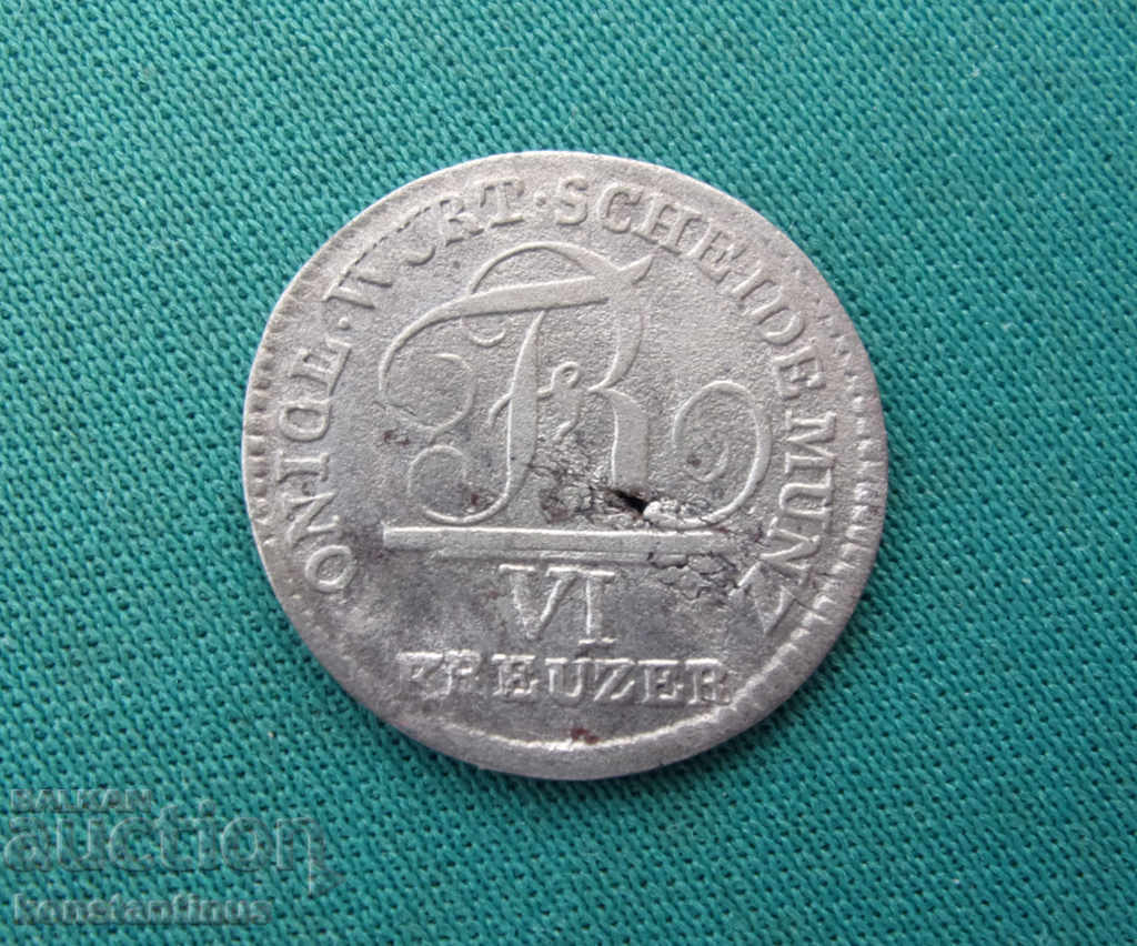 Württemberg VI Kreuzer 1800 Silver Rare