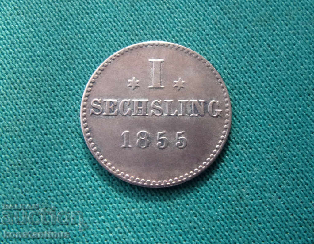 Hamburg 1 Sesling 1855 UNC Silver Rare cu preț € 17.90 | 35.01 BGN Hamburg 1 Sesling 1855 UNC Silver Rare cu preț € 17.90 | 35.01 BGN