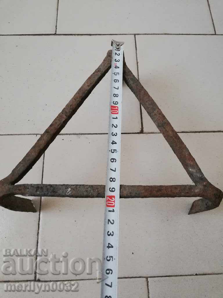 Auction An old forged sage, fireplace, grill, wrought iron wrought iron Auction An old forged sage, fireplace, grill, wrought iron wrought iron