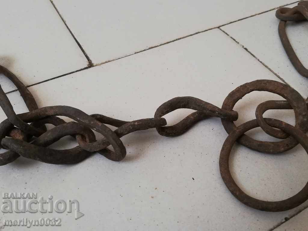 Old hand forged beads, chains, pranks, chains - 5 Old hand forged beads, chains, pranks, chains - 5