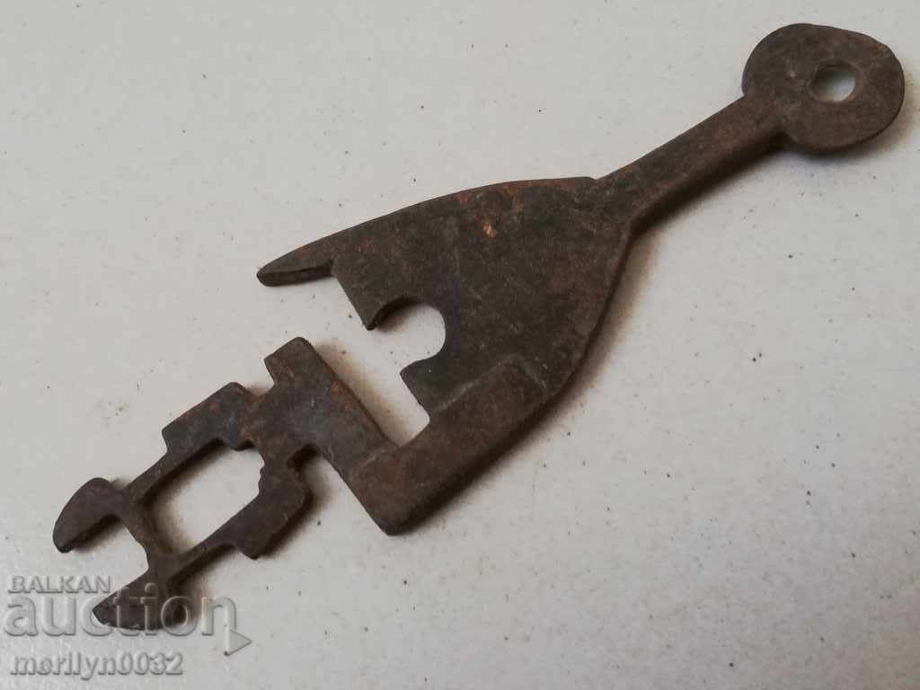 Σφυρηλατημένο κρυπτογραφημένο μυστικό κλειδί για το λουκέτο κλειδαριάς κλειδαριάς μοναχού