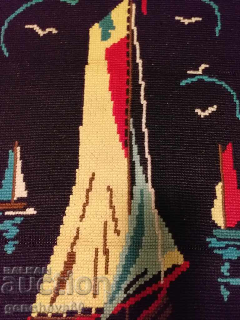 Delivery of Large panel tapestry "Seascape"