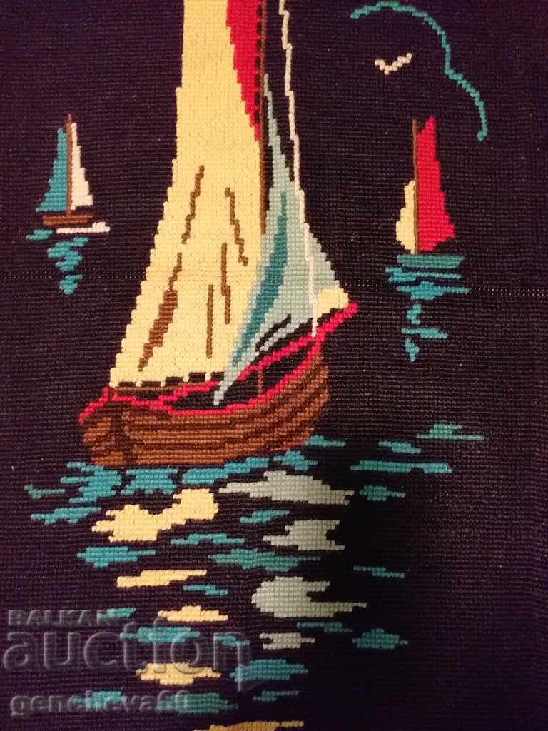 Tapiserie mare panou „Peisaj marin” - 5